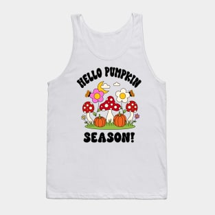 Hello Pumpkin Season Fall Shirt Design Tank Top